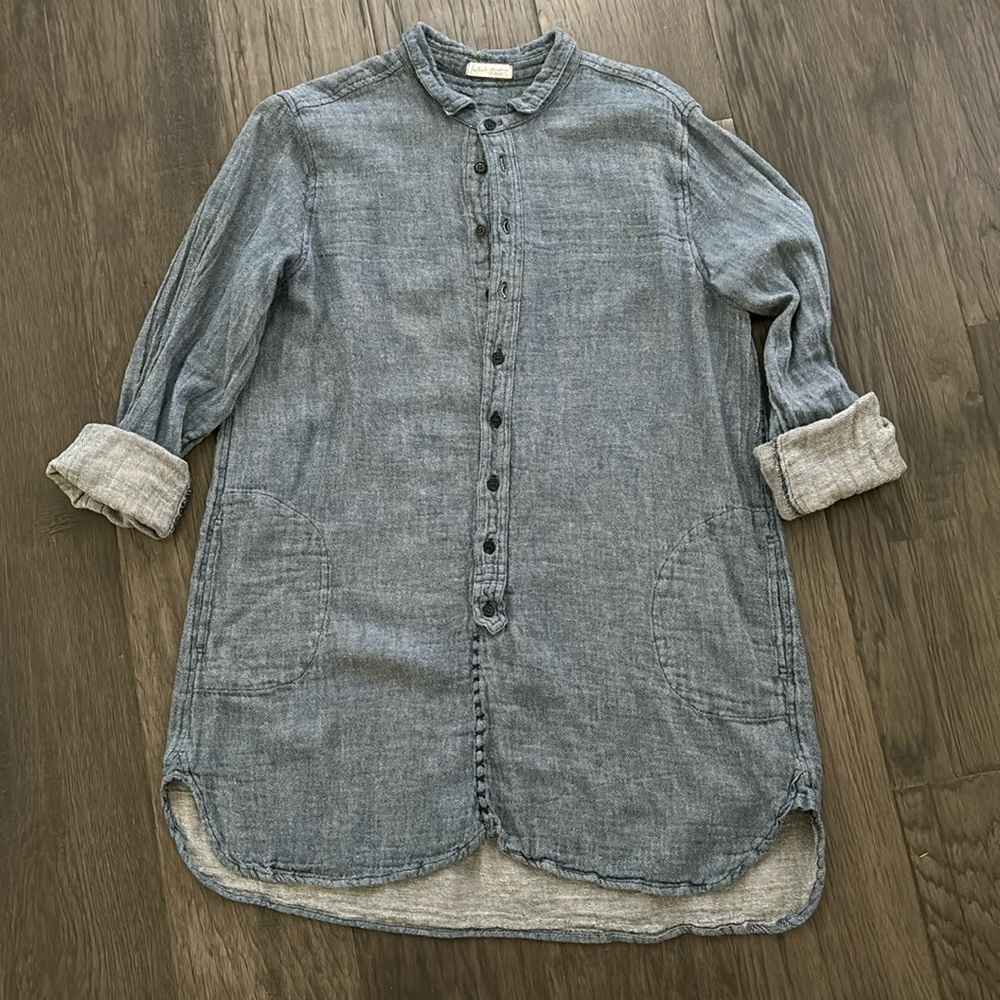 Free People Chambray Tunic Dress